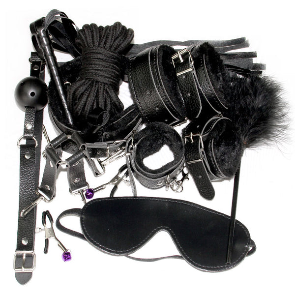 10 Pcs/SET New leather bdsm bondage Handcuff Set Erotic Sex toys for -  Thailand Sex Toys