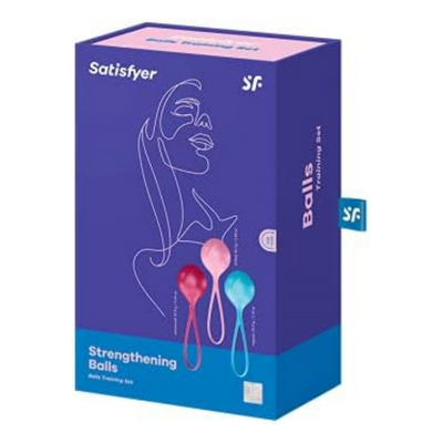 Satisfyer Strengthening Balls - Kegel Ball Exercise Weights, Ben Wa Balls, Pelvic Floor Training, Tightening, Ideal for Beginners, 3-Piece Set (2.18-3.45 oz.)