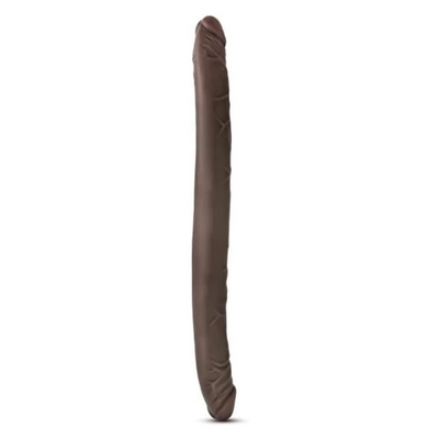 Blush Novelties Dr. Skin 16 Inch Double Dildo Extra Long Dildo, Sex Toy for Women, Sex Toy for Adults, Chocolate