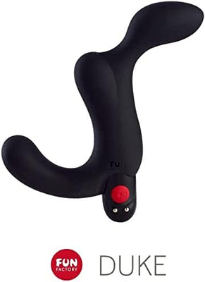 Fun Factory Adult Toys | 'Duke' Prostate Massager | Vibrating Prostate Butt Plug | Sex Toys for Women, Men, & Couples (Black)
