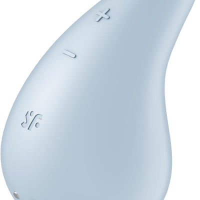 Satisfyer Dew Drop | Vibrator | 2 Strong Motors | Beginner-Friendly | 12 Vibration Programs | Waterproof (IPX7) | Skin-Friendly Silicone | Rechargeable Battery (Blue)