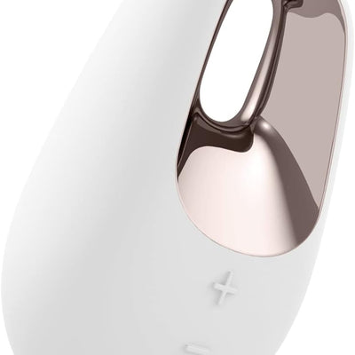 Satisfyer White Temptation Vibrator Sex Toy | Adult Toys for Women | Lay-on Vibrator with Ergonomic Handle | Vibrating Sexual Pleasure Device | Stimulation Vibrators | Female Wellness Tools