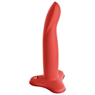 Fun Factory Adult Toys | 'LIMBA Flex' Suction Cup Dildo & Strap On Adult Sex Toy | Dildo for Women, Men, and Couples (Flashy Coral, Medium)