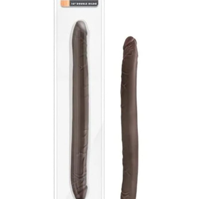 Blush Novelties Dr. Skin 16 Inch Double Dildo Extra Long Dildo, Sex Toy for Women, Sex Toy for Adults, Chocolate