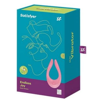 Satisfyer Endless Joy Vibrator Sex Toy | Adult Toys for Women | Multi Vibrator with 14+ Applications | Vibrating Sexual Pleasure Device | Stimulation Vibrators | Woman Sextoy (Pink)