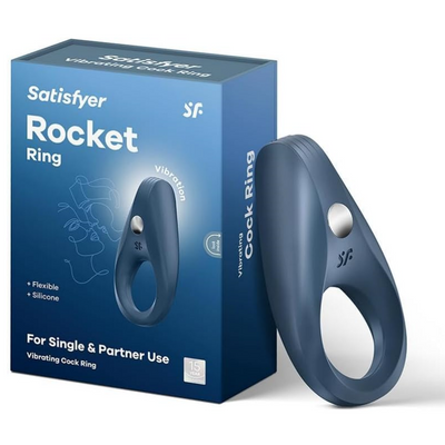 Satisfyer Rocket Ring | Vibrating Cock Ring | Couples Sex Toys | 10 Vibration Programs | Waterproof (IPX7) | Rechargeable Battery | Skin-Friendly Silicone