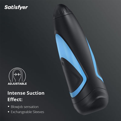 Satisfyer Men One | Vibrating Masturbator | Innovative Inner Pressure Regulator | Unique Pump Feature | Waterproof (IPX7) | Cyberskin Material