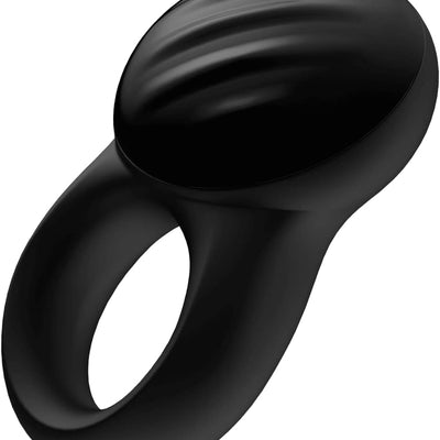 Satisfyer Signet Ring Vibrating Cock Ring with App Control - Vibration Silicone Penis Ring for Longer, Harder, Stronger Erections - Compatible with Satisfyer App, Waterproof, Rechargeable