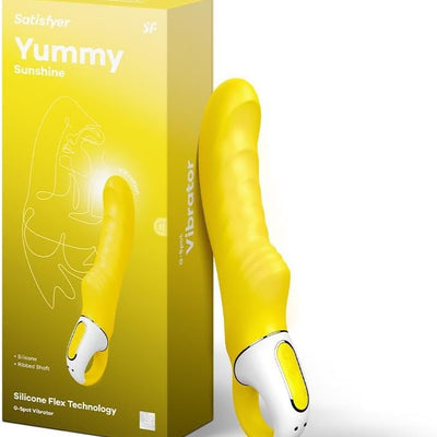 Satisfyer Yummy Sunshine Vibrator Sex Toy | Adult Toys for Women | Best G-Spot Clitoral Stimulation | Vibrating Sexual Pleasure Device | Stimulation Vibrators | Female Wellness Tools | Woman Sextoy