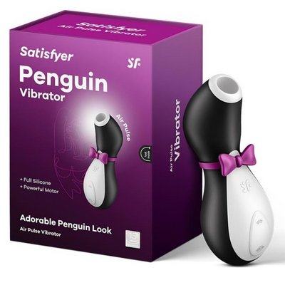 Satisfyer Penguin Vibrator Sex Toy | Adult Toys for Women | Suction Clitoral Stimulation Vibrator | Vibrating Sexual Pleasure Device | Stimulation Vibrators | Female Wellness Tools | Woman Sextoy