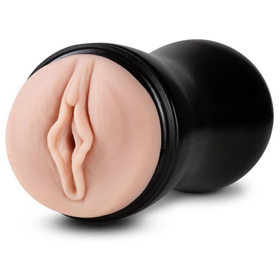 Blush M for Men 7" Soft & Wet Self Lubricating Butt Pussy Stroker w/Pleasure Ridges - PerfectFlo Realistic Masturbator Cup Mimic Ultra Soft Real Skin, Open Ended - Adult Sex Toys for Men - (Vanilla)