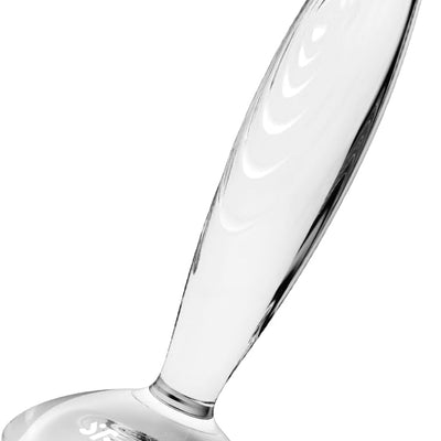 Satisfyer Sparkling Crystal | Glass Anal Plug | Hot & Cold Temperature Play | Grooved Textured | Anal Stimulation | Unisex