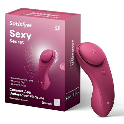 Satisfyer Sexy Secret Connect App Vibrator Sex Toy | Adult Toys for Women | Panty Vibrator + APP | Vibrating Sexual Pleasure Device | Stimulation Vibrators | Female Wellness Tools | Woman Sextoy