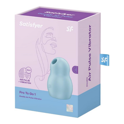 Satisfyer Pro to Go 1 Vibrator Sex Toy | Adult Toys for Women | Sucking Clitoral Stimulation Vibrator | Vibrating Sexual Pleasure Device | Stimulation Vibrators | Woman Sextoy (Blue)