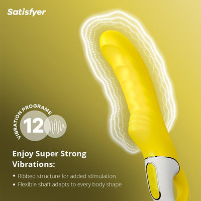 Satisfyer Yummy Sunshine Vibrator Sex Toy | Adult Toys for Women | Best G-Spot Clitoral Stimulation | Vibrating Sexual Pleasure Device | Stimulation Vibrators | Female Wellness Tools | Woman Sextoy