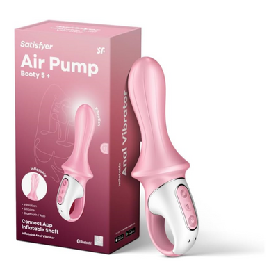 Satisfyer Air Pump Booty 5 Connect App Vibrator Sex Toy | Adult Toys for Women | Anal Stimulation Vibrator | Vibrating Sexual Pleasure Device | Stimulation Vibrators | Female Wellness Tools | Sextoy