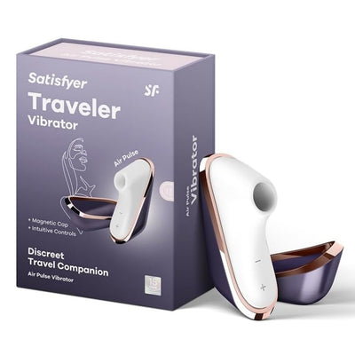 Satisfyer Traveler Vibrator Sex Toy | Adult Toys for Women | Suction & Clitoral Stimulation Vibrator | Vibrating Sexual Pleasure Device | Stimulation Vibrators | Female Wellness Tools | Woman Sextoy