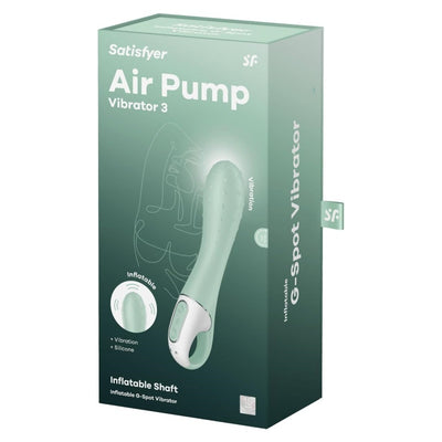 Satisfyer Air Pump Vibrator 3 Vibrator Sex Toy | Adult Toys for Women | Best G-Spot Clit Stimulation | Vibrating Sexual Pleasure Device | Stimulation Vibrators | Female Wellness Tools | Woman Sextoy