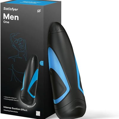 Satisfyer Men One | Vibrating Masturbator | Innovative Inner Pressure Regulator | Unique Pump Feature | Waterproof (IPX7) | Cyberskin Material