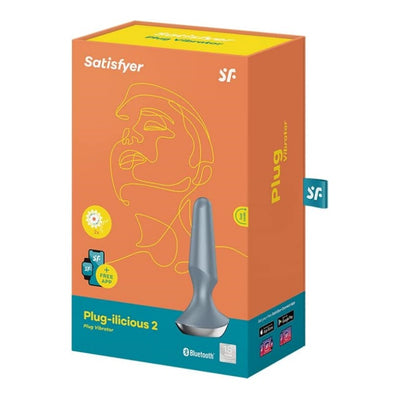 Satisfyer Plug-ilicious 2 Connect App | Plug Vibrator | 2 Powerful Motors | Waterproof (IPX7) | Rechargeable Battery | Skin-Friendly Silicone