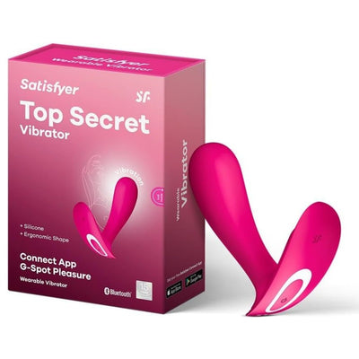 Satisfyer Top Secret Connect App | Wearable Vibrator | G-Spot Stimulator | Editable Preset Programs | Waterproof (IPX7) | Rechargeable Battery | Skin-Friendly Silicone