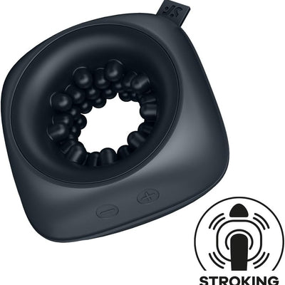 Satisfyer Ring Stroker | Cock Ring | Travel Friendly | 12 Vibration Programs | Ring Vibrator | Waterproof (IPX7) | Rechargeable Battery | Skin-Friendly Silicone