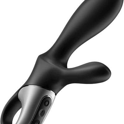 Satisfyer Heat Climax + Connect App Vibrator Sex Toy | Adult Toys For Women | Anal or Vaginal Vibrator | Vibrating Sexual Pleasure Device | Stimulation Vibrators | Female Wellness Tools | Woman Sextoy