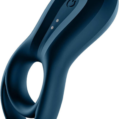 Satisfyer Epic Duo Cock Ring with App Control - Vibrating Penis and Testicle Ring for Longer, Stronger Erections, Erection Enhancing Penis Ring, Vibration - Compatible with Satisfyer App, Waterproof