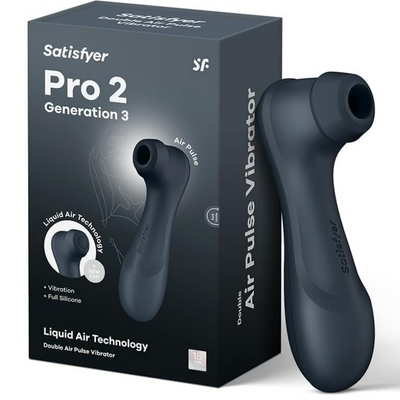 Satisfyer Pro 2 Generation 3 (NO Bluetooth) with Liquid Air Vibrator Sex Toy | Adult Toys for Women | Sucking Clitoral Stimulator | Vibrating Sexual Pleasure Device | Stimulation Vibrators(Black)