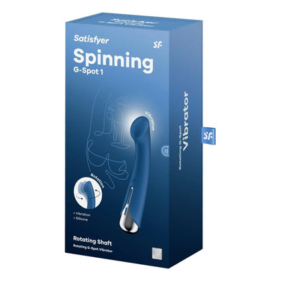 Satisfyer Spinning G-Spot 1 (Blue) Vibrator Sex Toy | Adult Toys for Women | Best G-Spot Stimulation | Vibrating Sexual Pleasure Device | Stimulation Vibrators | Female Wellness Tools | Woman sextoys
