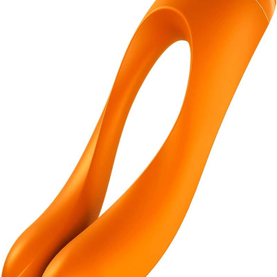 Satisfyer Candy Cane Vibrator Sex Toy | Adult Toys for Women | Best Couple Vibrator | Vibrating Sexual Pleasure Device | Stimulation Vibrators | Female Wellness Tools | Woman Pleasure Sextoy (Orange)