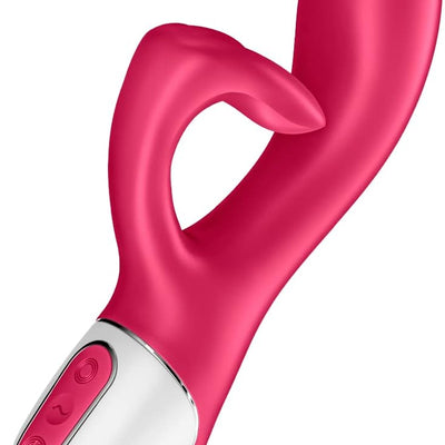 Satisfyer Embrace Me Vibrator Sex Toy | Adult Toys for Women | Rabbit Vibrator with 2 x 12 Vibration Modes | Vibrating Sexual Pleasure Device | Stimulation Vibrators (Berry)