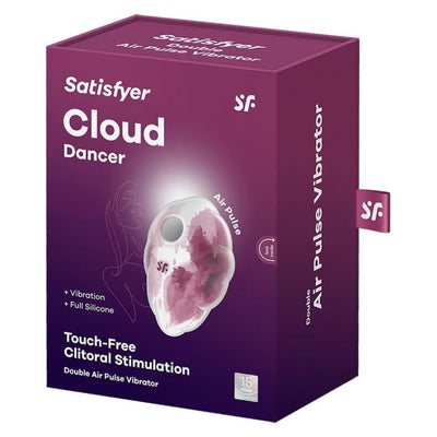 Satisfyer Cloud Dancer Vibrator Sex Toy | Adult Toys for Women | Air Pulse Suction Clitoral Stimulation Vibrator | Vibrating Sexual Pleasure Device | Stimulation Vibrators | Female Wellness Tools |