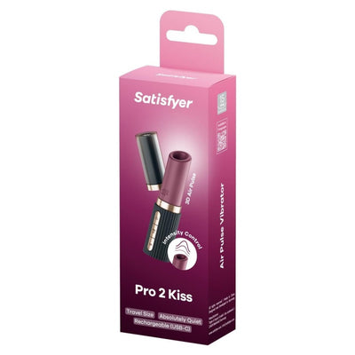 Satisfyer Pro 2 Kiss Vibrator Sexual Wellness Device | Adult Toys for Women | Clitoral Stimulation Vibrator | Vibration Device for Sexual Pleasure | Stimulation Vibrators | Women's Sex Toy (Black)