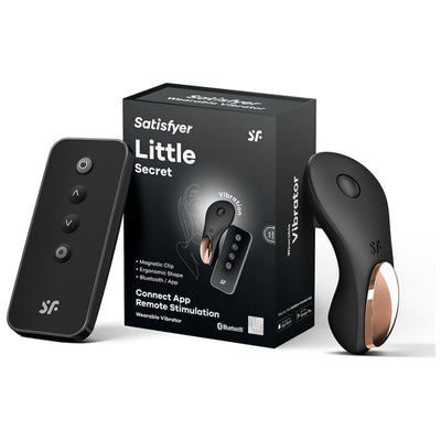 Satisfyer Little Secret Connect App Vibrator Sex Toy | Adult Toys for Women | Panty Vibrator + APP | Vibrating Sexual Pleasure Device | Stimulation Vibrators | Female Wellness Tools | Woman Sextoy