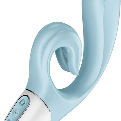 Satisfyer Love Me Vibrator Sex Toy | Adult Toys for Women | Rabbit Vibrator with 2 Power Motors | Vibrating Sexual Pleasure Device | Stimulation Vibrators | Woman Sextoy (Light Blue)