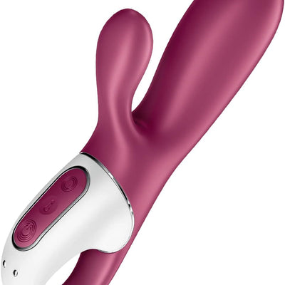 Satisfyer Hot Bunny Connect App Vibrator Sex Toy | Adult Toys For Women | Rabbit Vibrator + Heat + APP | Vibrating Sexual Pleasure Device | Stimulation Vibrators | Female Wellness Tools | Woman Sextoy