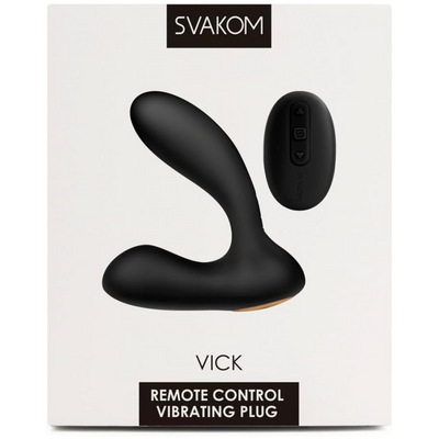 SVAKOM Vick Remote Control Prostate Massager (Black)