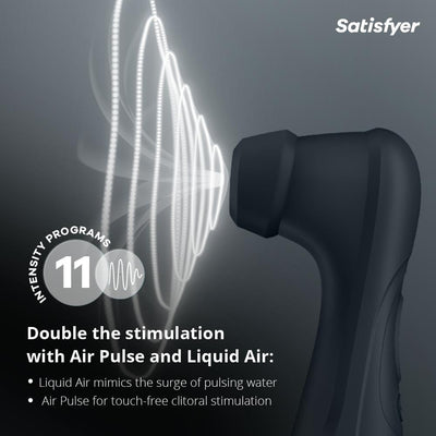 Satisfyer Pro 2 Generation 3 (NO Bluetooth) with Liquid Air Vibrator Sex Toy | Adult Toys for Women | Sucking Clitoral Stimulator | Vibrating Sexual Pleasure Device | Stimulation Vibrators(Black)
