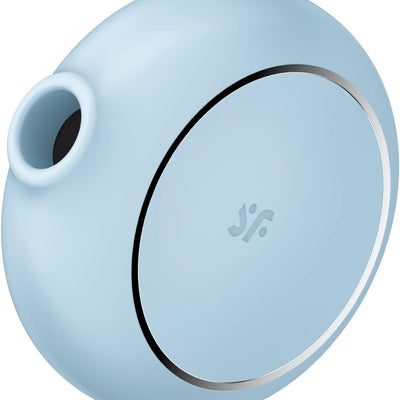 Satisfyer, Vibrator, Pressure Wave Vibrator, “Pro to Go 3”, 8.5 cm, Ideal on The go, 2 Motors, Colour:Light Blue