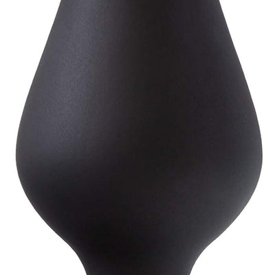 Blush Novelties Temptasia Fuck Me Heart Shaped Silicone Butt Plug, Candy Heart Anal Plug, Sex Toy for Women, Black