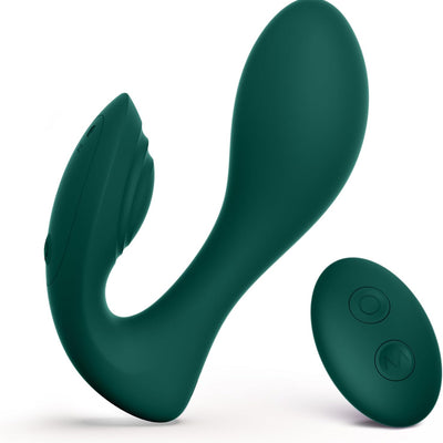 Tracy's Dog Clitoral G Spot Vibrator, Remote Control Adult Toys for Women Double Stimulation, Dual Motors Vibrating Sex Toy for Female Couple Play with 10 Vibrations