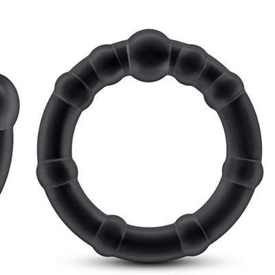 Blush Novelties Genuine Stay Hard Beaded Cock Rings in 3 Sizes - Soft, Super Stretchy - Increase Stamina - Longer, Harder, Bigger Thick Erections - Add Girth - Male Enhancement Sex Toy