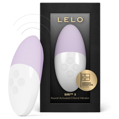 LELO SIRI 3 Sound Activated Small Personal Vibrator, Mini Massager with 8 Pleasure Settings with SoundSense Technology, Waterproof Bullet Vibrator for Clit, Calm Lavender