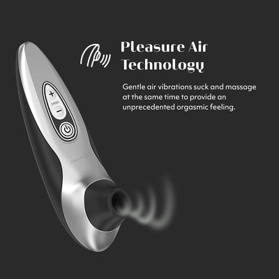 Womanizer Pro40 Clitoris Vibrator Sex Toy | Clit Stimulator with 6 Suction Speeds | Vibrating Dildo Adult Toys for Women | Clit Sucker Sexual Pleasure Tools for Women | Personal Massager | Black