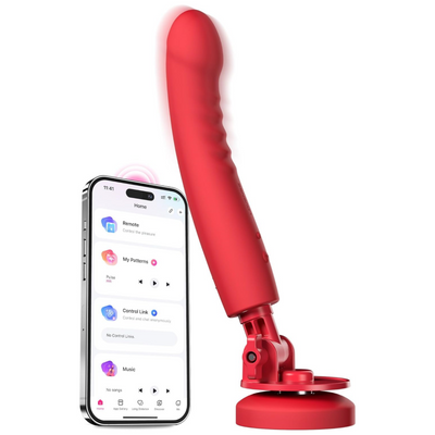 LOVENSE Mission 2 Dildo Machine, Adjustable 180° Suction Cup Dildo, App Remote Control Sex Machine for Women Powerful Vibration & Touch-Sense, Automatic Sex Toy for Couple