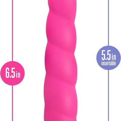 Blush Luxe Anastasia 6.5" Silicone Stimulator for Women - G-Spot, Clit & Personal Massager w/ 10 Powerful Vibration Modes, UltraSilk Pink Stimulator Waterproof - Adult Sex Toy for Female Pleasure