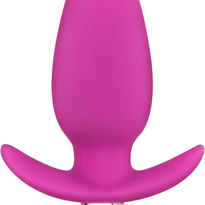 Blush - Little Thumper - 4.75" Vibrating Buttplug - 5 Speeds & 5 Patterns Anal Toy - Platinum Cured Puria Silicone - IPX7 Waterproof - Adult Sex Toy for Women, Men Couples - Fuchsia