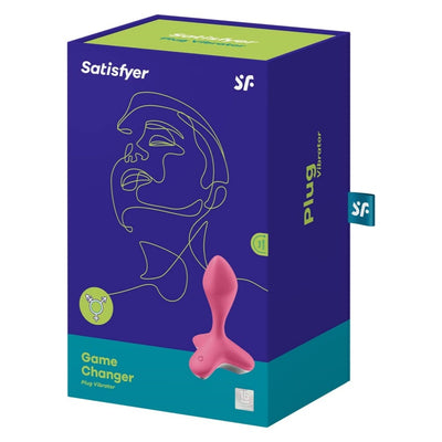 Satisfyer Game Changer Anal Vibrator - Vibrating Anal Sex Toy, Butt Plug, Prostate Stimulator Toys, Anal Dildo with Wide Base - Waterproof, Rechargeable (Pink)