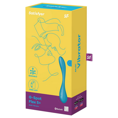 Satisfyer G-Spot Flex 5 Connect App Vibrator Sex Toy | Adult Toys for Women | Multi Vibrator + APP | Vibrating Sexual Pleasure Device | Stimulation Vibrators | Woman Sextoy (Petrol)